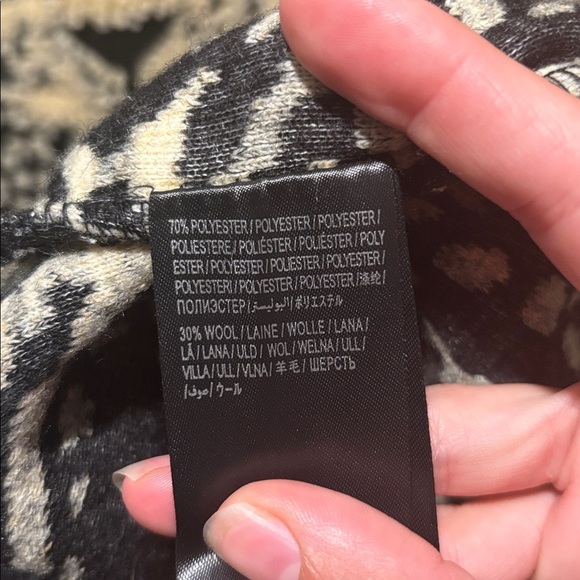 FARM RIO midnight leopard cardigan jacket - Picture 4 of 7